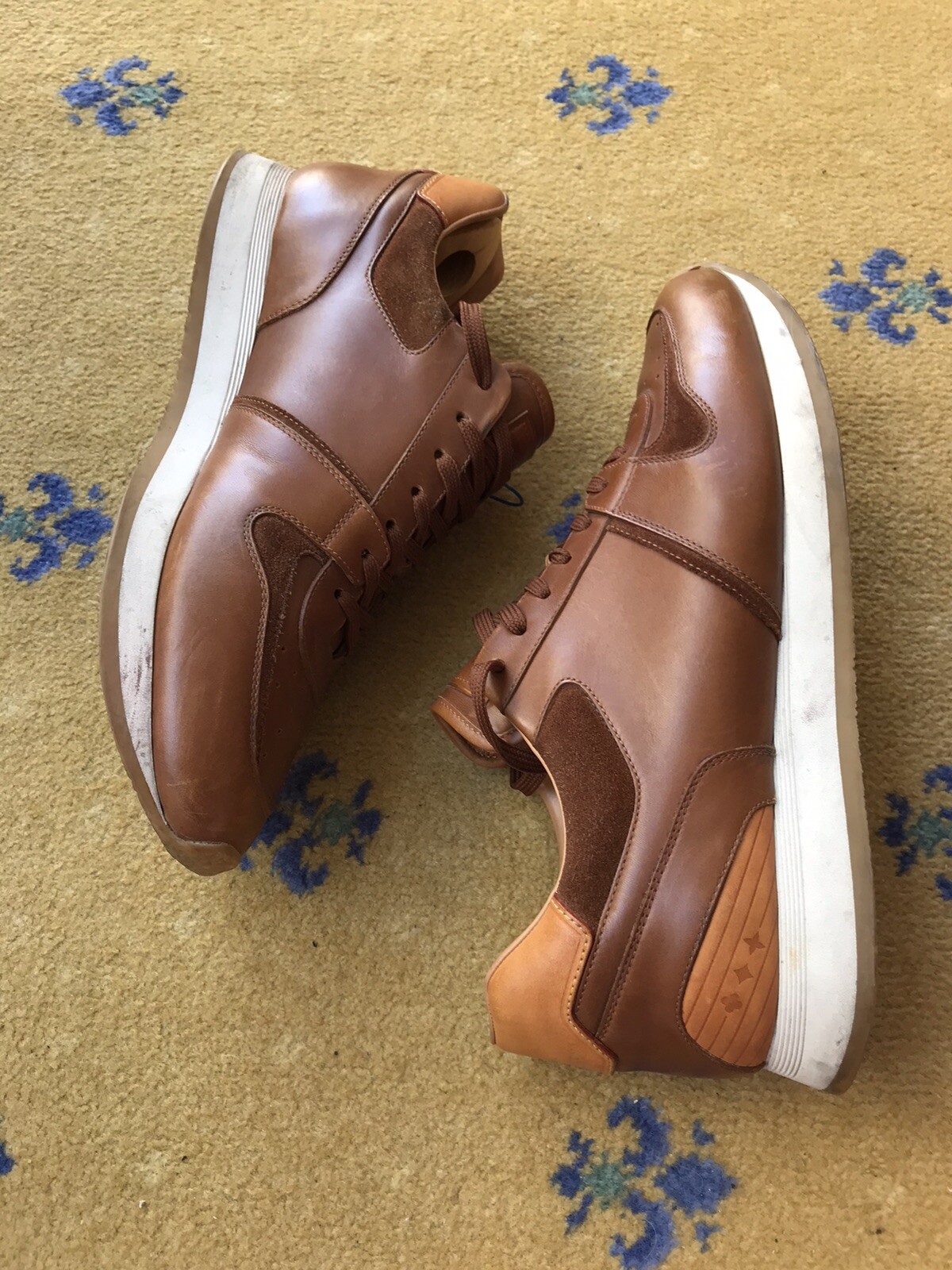 Louis Vuitton Trainers Sneakers Shoes Run Away Suede Leather Mens UK 9 US 10 43 thumbnail 8