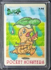 Pokemon Japanese 1998 Sealdass Stitch Touch - Charmander #04 Card Sticker - LP+