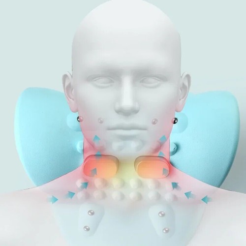 Estirador de cuello eléctrico pulso tracción cervical relajación calefacción punto de acupuntura masaje-f - Imagen 11 de 22