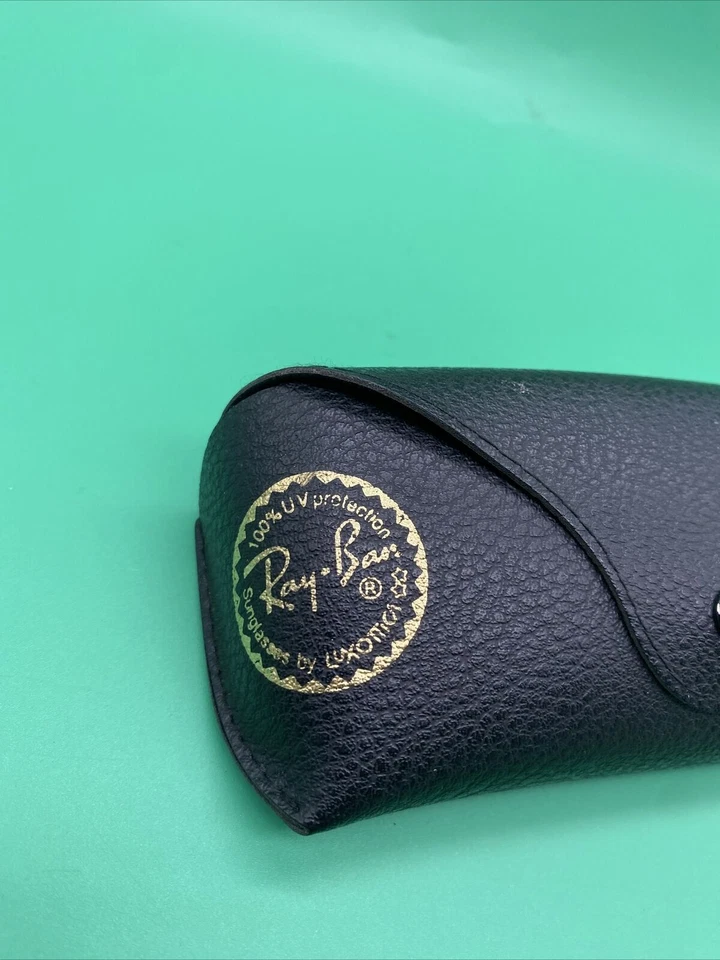 Ray-Ban Repuesto Guijarro Negro Gafas Gafas A Presión SOLO ESTUCHE Envío Gratuito Foto 2 de 4