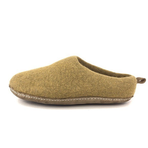 PANTOFOLA D’ORO HausSimple ciabatte invernali da interno in lana cotta donna taglia 8 5 giallo senape