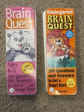 Brain Quest Prekindergarten And Kindergarten Deck Cards