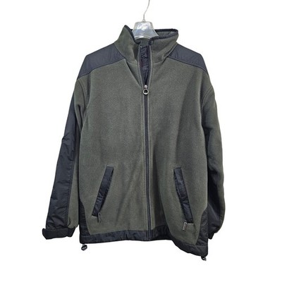 Wellensteyn Jet Jacket Fleece Lined Full Zip Olive Green Mens Size M