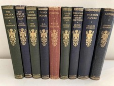 Set of 9 classic hardback books c1930  Stylish vintage Collins Clear-Type Press 