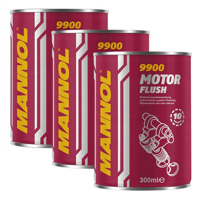 3 x Mannol 9900 engine flush cleaner engine flush engine cleaner oil sludge 300 ml
