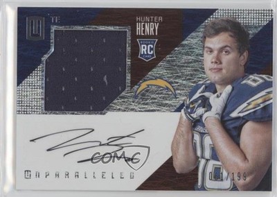 2016 Panini Unparalleled RPS Jersey 61/199 Hunter Henry #210 Rookie Auto RC uk2