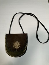 Mountain Man s Leather Possibles Bag With Design On Flap Made Of Leather