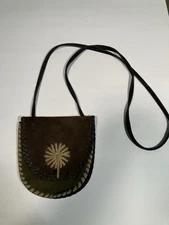 Mountain Man’s Leather Possibles Bag With Design On Flap Made Of Leather