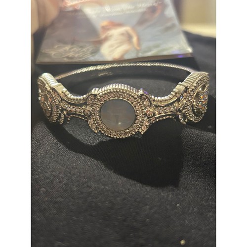Kirks Folly Memories From the Heart Fairyland Silver Hinge Bangle Complete W/Box