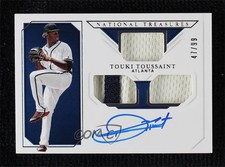 2019 Panini National Treasures 47/99 Touki Toussaint #RTM-TT Auto 7xr