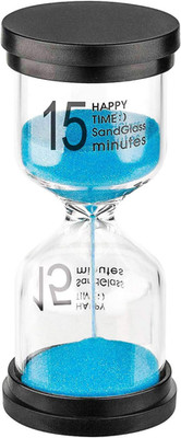 15 Minute Sand Hourglass Timer: Plastic Sand Clock 15 Min, Hour Glass Colorful S