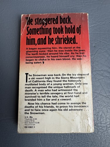 NORMAN BOGNER - SNOWMAN. UK 1979 FIRST NEL New English Library Paperback RARE - Picture 7 of 18