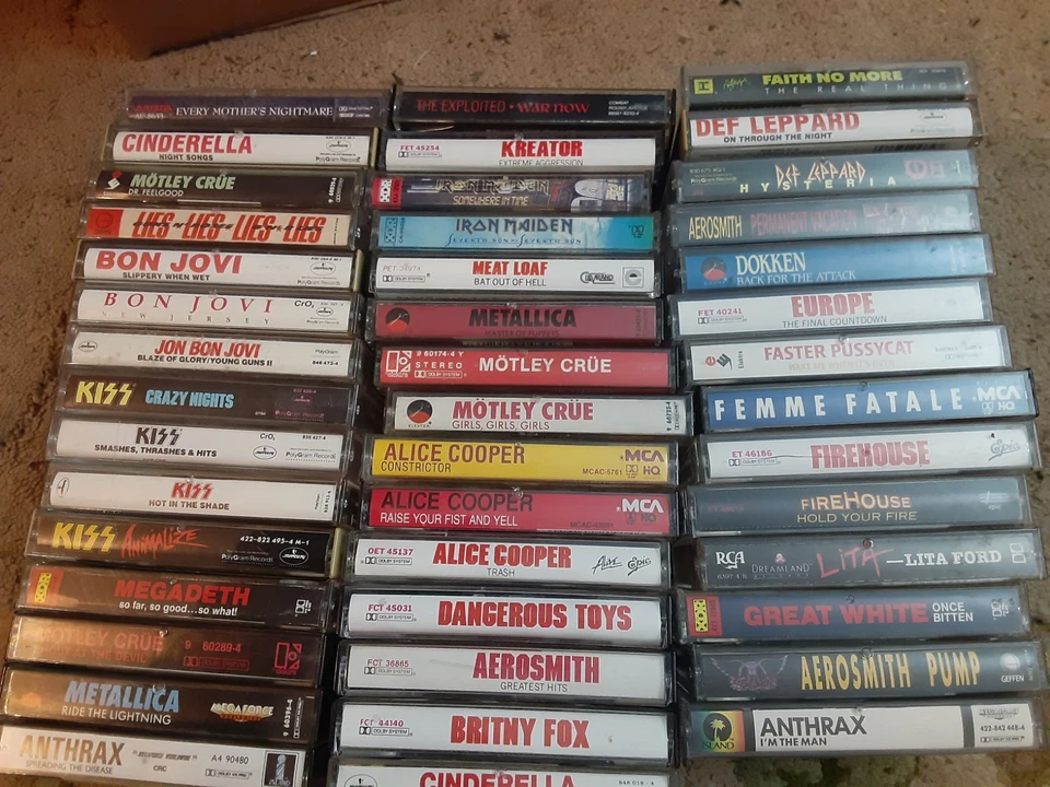 Винтажные кассеты ROCK N ROLL HEAVY METAL PUNK CLASSIC создайте свой собственный лот - Изображение 2 из 3
