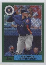 2017 Topps Silver Pack 1987 Design Chrome Green /175 George Springer #87-GS x5u