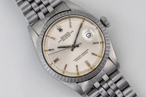 Rolex Vintage Datejust 1603 Automatic Silver 36mm /Read! New Crystal/end Links