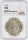 1921-S Morgan Silver Dollar NGC MS63 S$1 San Francisco Minted No Reserve
