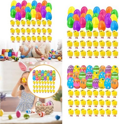 24x Osterei gefüllt Küken Spielzeug Party Gastgeschenk für Jungen Mädchen Kleinkind Jugendliche