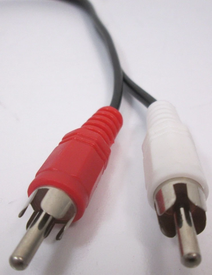 3.5MM Female Jack To 2 RCA Male Plug Audio Y Splitter Cable Brand New 9824 - Image 2 of 3