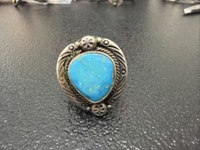 Sterling Silver Natural Turquoise Men s Ring ...