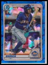 2020 Bowman Draft Sapphire Edition #BD-199 Ronny Mauricio
