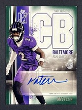 2024 Topps Signature Class Nate Wiggins Rookie Variation Auto #/150 Ravens