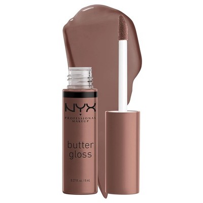 NYX Professional Makeup Butter Gloss Brown Sugar Cinnamon Roll Grey Brown