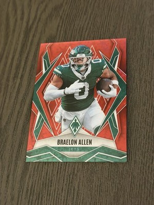 2025 Panini Phoenix Red Winter Snowflakes /399 #17 BRAELON ALLEN Football Card