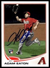 Adam Eaton Arizona Diamondbacks 2013 Topps Signed Auto Rookie Card #79 ~ COA. rookie card picture