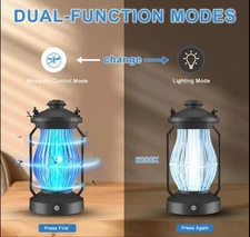 Portable Bug Zapper Mosquito Fly Insect Killer Indoor Outdoor Vintage Trap Lamp