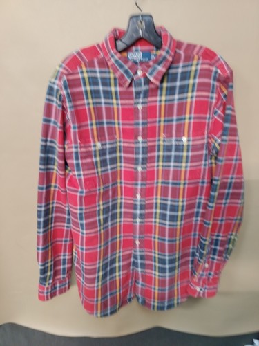 Polo Ralph Lauren Shirt Mens L Red Plaid Flannel Outdoors - Picture 11 of 11