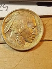 1913 type 1 Buffalo Nickel MS/BU Iridescent Toning Obv/Rev.
