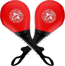 Frcctre 2 Pack Taekwondo Kick Pads, Durable Striking 15 x 2.5 x 7.5", Red 