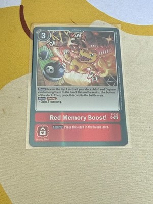 P-035 Red Memory Boost! : Super Rare Foil : AD01: Advanced Booster Digimon