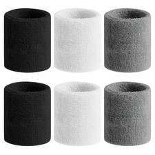 Sports Wristbands For Tennis Basketball, Cotton Sweatband, Workout, Multicolor