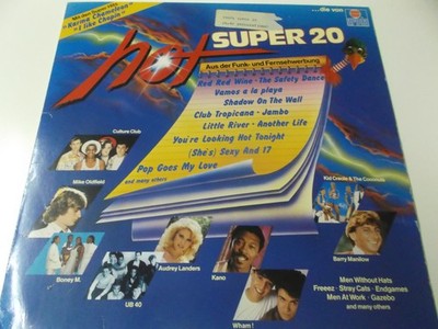 72421 - HOT SUPER 20: 1983 ARIOLA VINYL LP: WHAM, UB40, TWINS, KANO, MEN AT WORK