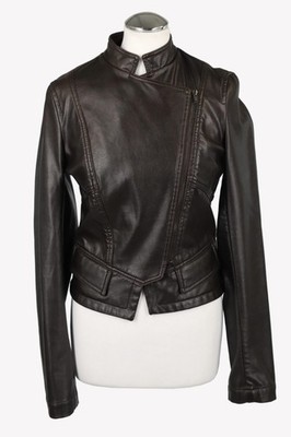 French Connection Damen Jacke Gr. 38 (UK 12) Braun Biker  Jacke