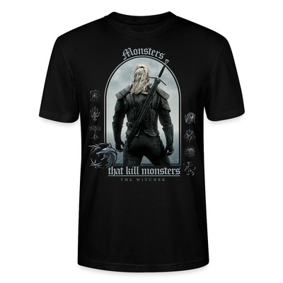 The Witcher Geralt Embleme Übersicht Staffel 1 Unisex Bio T-Shirt
