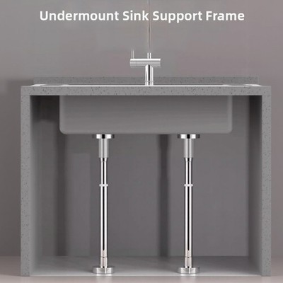 Verstellbare Unterbau-Spülenstützen 2er Pack 30-50cm für Schrankeinbau