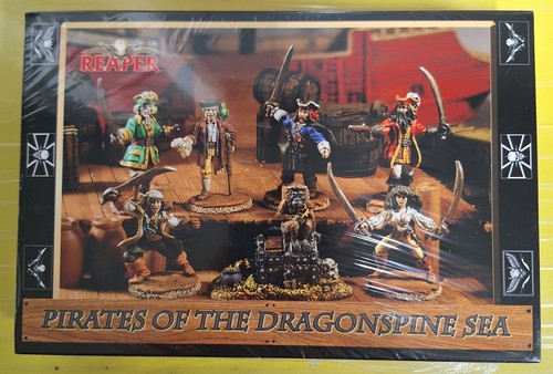 Reaper Pirates Of The Dragonspine Sea Metal Miniatures Set NIB