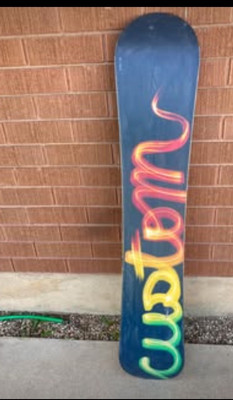 Burton Custom 158 cm 158cm snowboard Snowboarding Cursive Graffiti