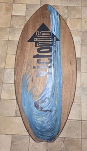 VICTORIA SKIMBOARD Skim Boards WOOD Wooden LAGUNA BEACH, CA 37" L x 16" 3/8" W