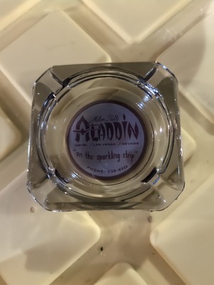 Rare Vintage Ashtray Milton Prell's Aladdin Hotel (Las Vegas, Nevada)