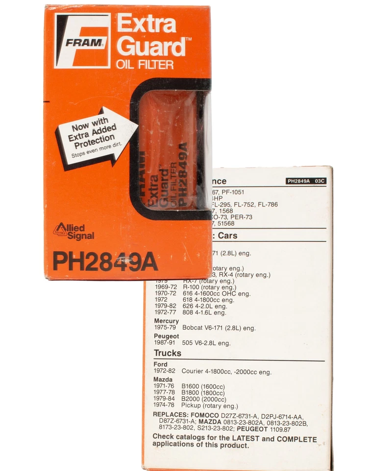 Filtro de aceite de repuesto FRAM para camionetas Mazda serie B 1979-1984 identificación de pieza PH2849A Foto 3 de 4