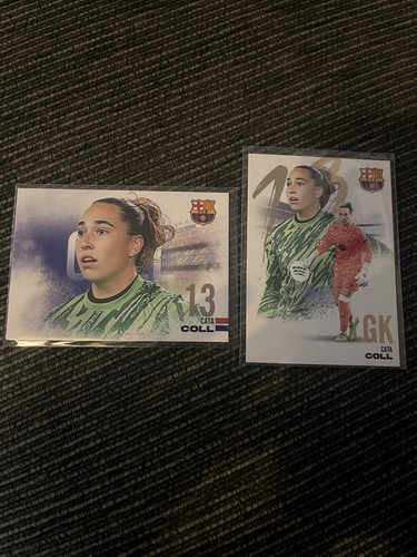 Cata Coll 2024-25 Futera Card Lot (2) | FC Barcelona Women | GK | Licensed Cards