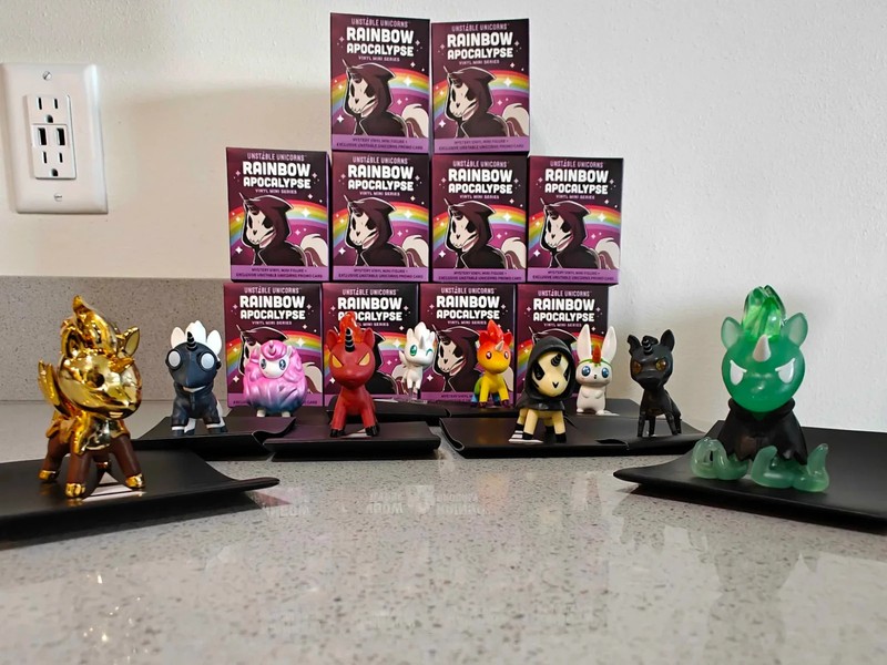 Unstable Unicorns: Rainbow Apocalypse Set of 10 Vinyl Figures (Including Rare's)