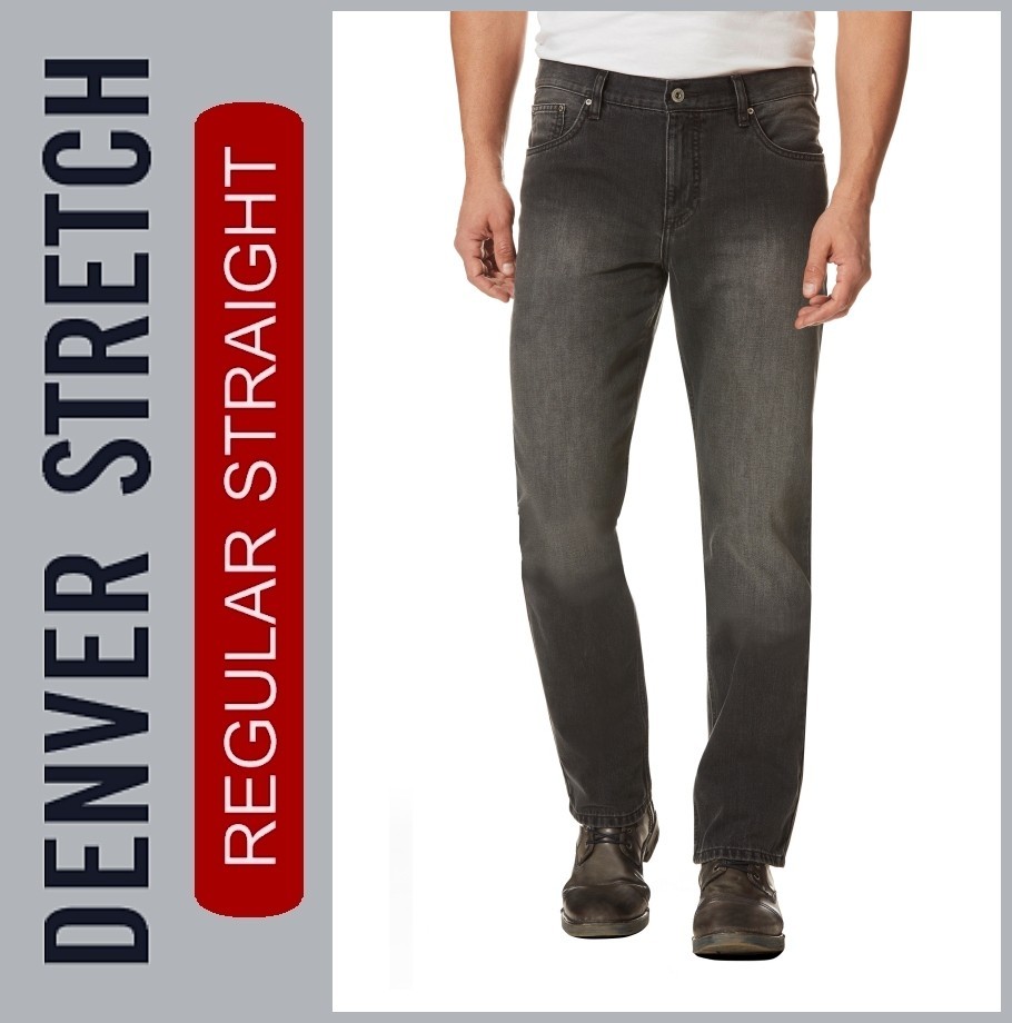 HERO DENVER STRETCH - Jeans Hose - darkgrey wash