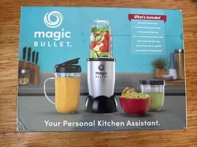 Magic Bullet 11 Piece Set Blender & Mixer MBR-1101 Silver Blender New C4