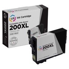 LD T200XL120 200XL Black Ink Cartridge for Epson XP-400 XP-200 WF-2520 WF-2530