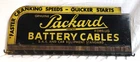 Vintage Packard Battery Cables Display Advertising Metal Tin Sign 20" x 8" X 3"
