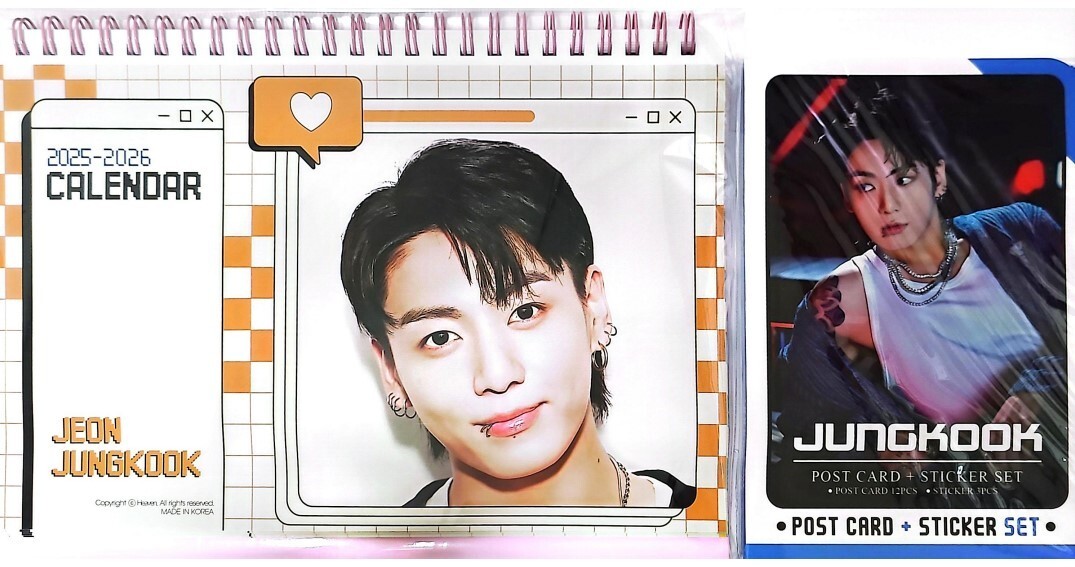 BTS JUNGKOOKカレンダー BTS Jungkook Photo Calendar 2025 & 2026 K-POP 202404 | eBay